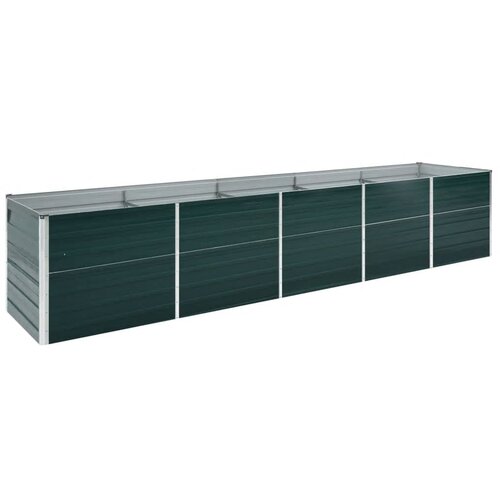 Furnova Visoka greda pocinkano jeklo 400x80x77 cm zelena, (21920870) Slike