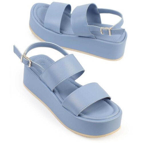Capone Outfitters Sandals - Blue - Wedge Slike