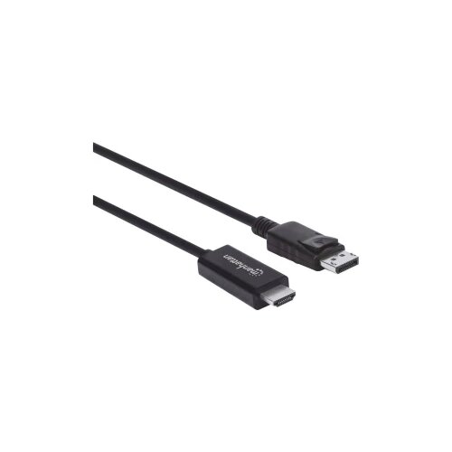 Manhattan DisplayPort / HDMI priključni kabel 3.0 m 153218 crna [1x muški konektor displayport - 1x muški konektor HDMI] Cijene