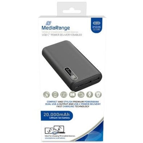 Mediarange Mobilni punjač I Powerbank, 20.000mAh, s tehnologijom brzog punjenja USB-C Cene