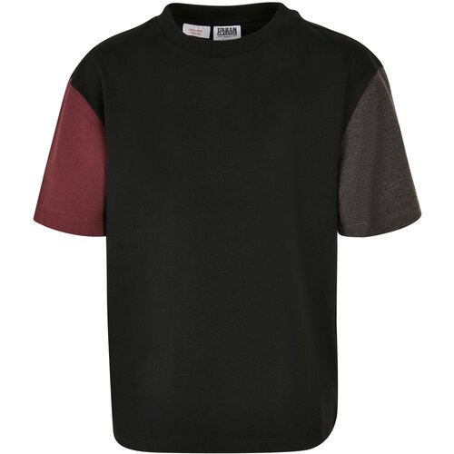 Urban Classics Kids Boys Organic Oversized Colorblock Tee black Slike