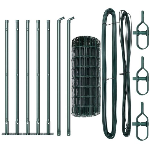 Euro Ograda s 7 Ojačanim Postovima 0.6x10 m Vruće pocinčani čelik Cijene