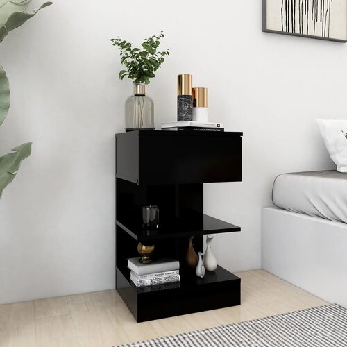 Maison Chic Dvo delni komplet Nočne omarice - Nočne mize črne 40x35x65 cm, (21689366) Cene