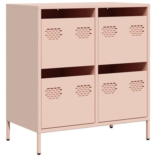 Maison Chic Komoda - Predalnik roza 68x39x73,5 cm hladno valjano jeklo, (21716635) Slike