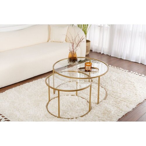 Hanah home Belarus Gold stolić za kafu Cene