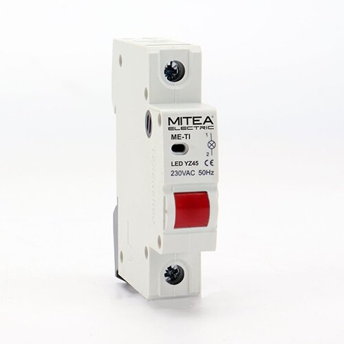 Mitea_Electric Automatski osigurač crvena ME-TI LED YZ45 signalna tinjalica kao za DIN &scaron;inu Cene
