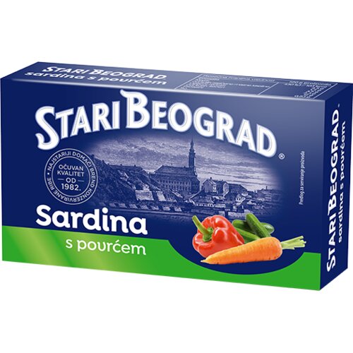 Stari Beograd Sardina povrće 100g Slike