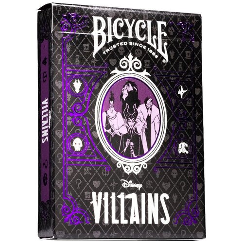 Bicycle karte disney - purple & green villians - playing cards Slike