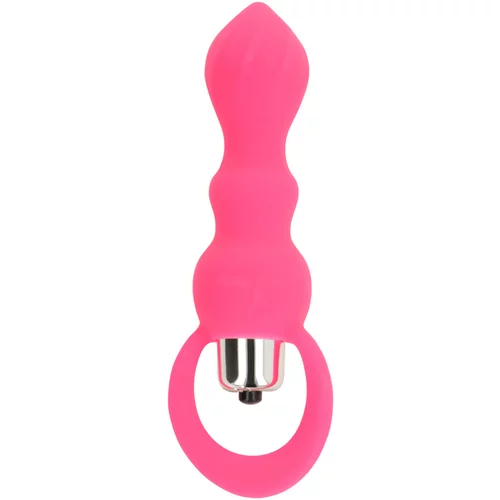 Ohmama Vibrating Butt Plug 9cm Pink