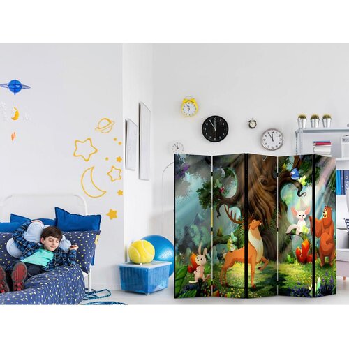 Artgeist Paravan Bear And Friends I, 5-Delni, Dvostranski Slike