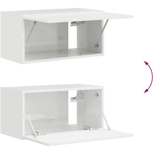  Komplet TV omaric 4 pcs Visok sijaj bela Konstruiran les - - Bela - 67.7 - 30 x 31 x 100 cm - 2025-vidaXL-Uvoz_2 Slike