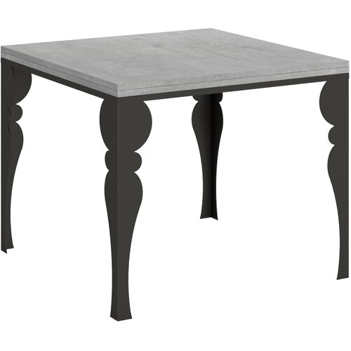 Itamoby &amp;nbsp; Paxon Libra (90x90/180 cm) - siva, barva nog: antracit - preklopna jedilna miza, (20842127) Slike