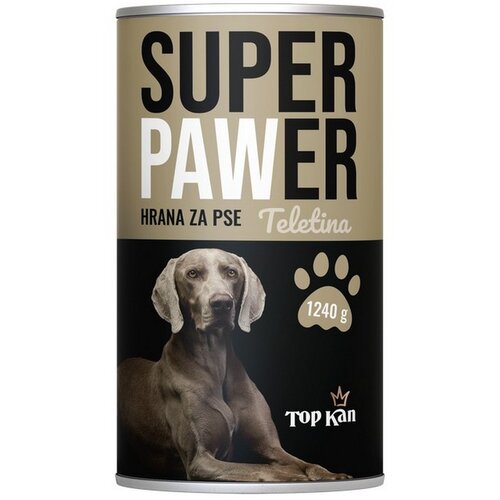 SUPER PAWER Hrana za pse MOKRA 1240 g TELETINA Cene