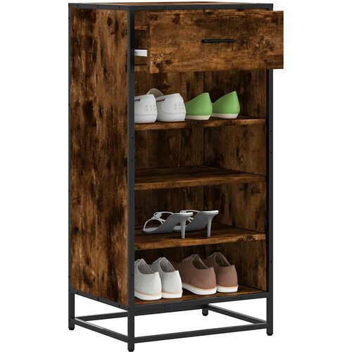  Stalak za cipele boja hrasta 48x38x97,5 cm konstruirano drvo Smeđa Slike