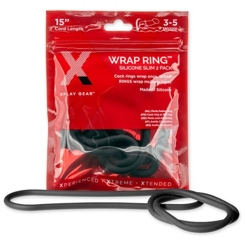 PerfectFIT Slim Wrap 15 - tanek obroček za penis - črn (38 cm) Cene