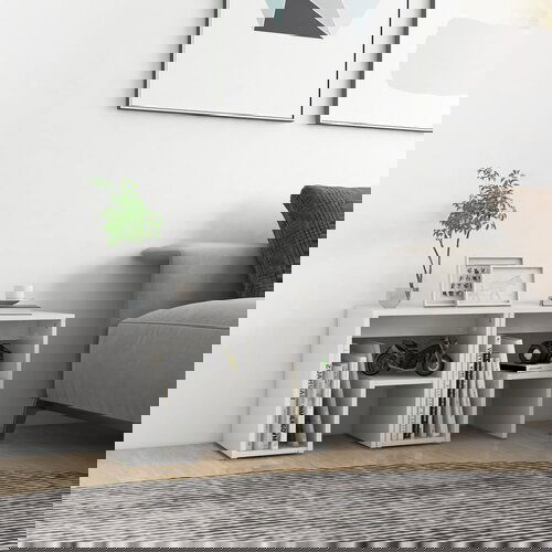 VidaXL Noćni ormarići 2 kom visoki sjaj bijeli 40x30x40 cm od iverice Slike
