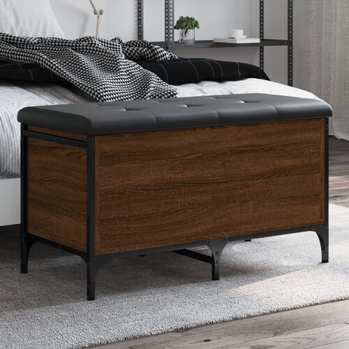 vidaXL Klupa za pohranu boja hrasta 82x42x45 cm od konstruiranog drva Cijene