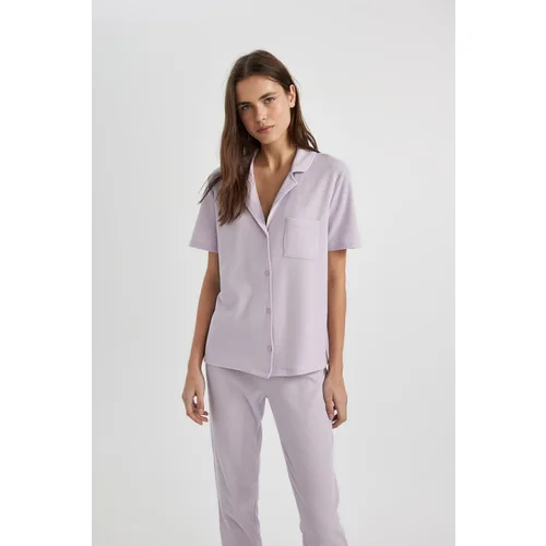 Defacto Fall In Love Short Sleeve Pajama Top