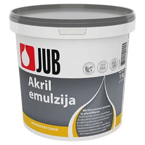 Jub Akrilni osnovni premaz in plastifikator JUB AKRIL EMULZIJA (1 kg)