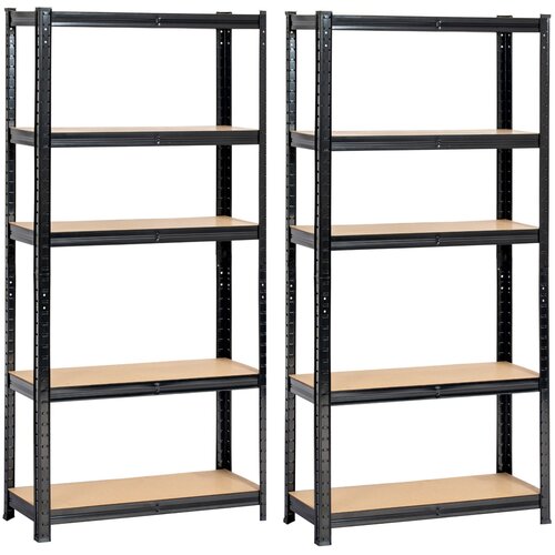 AKORD 2x METAL SHELF 70x30x154 ČRNA, (21703440) Cene