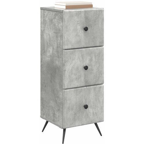  Ormar s ladicama Betonska siva 33 x 34,5 x 90 cm Slike