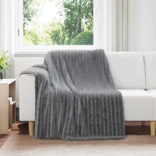  Odeja Temno siva 200 x 150 cm Flis, (5000288157) Cene