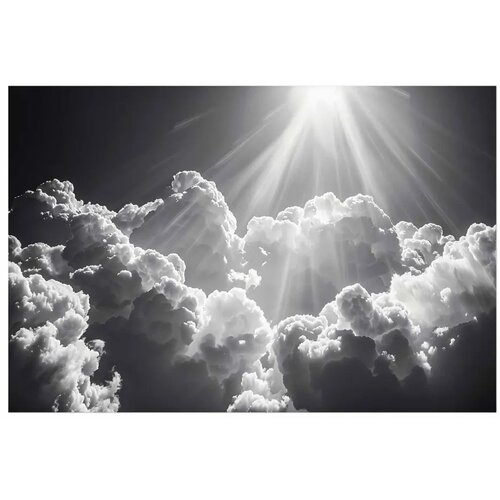  Plakat Hope in the Clouds: Inspiring Sun Rays – Awaken Emotions 30x21 Cene