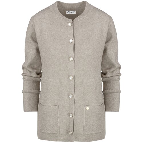 Pri Classic warm thick short cardigan sweater EMILIA decorative buttons Cijene