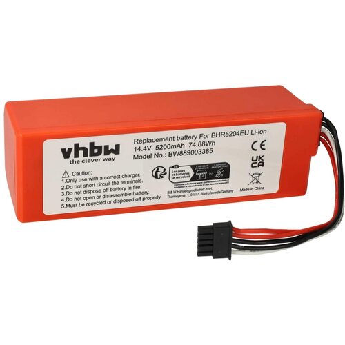VHBW Baterija za Xiaomi Mi Robot Vacuum Mop 2 Pro, 5200 mAh Slike