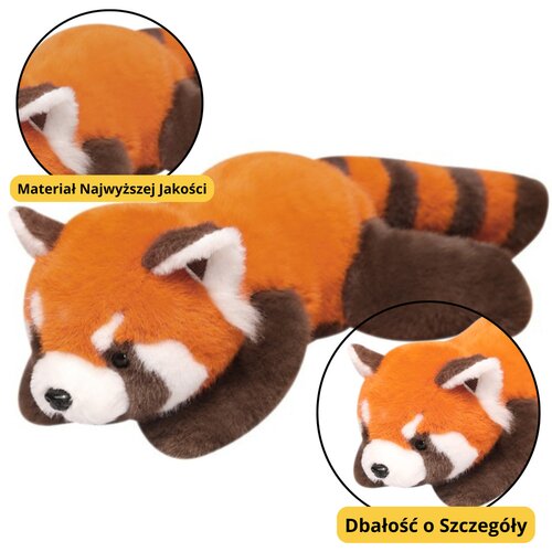 Plišana igračka Crvena panda s težim šapama 30cm - narančasta Cijene
