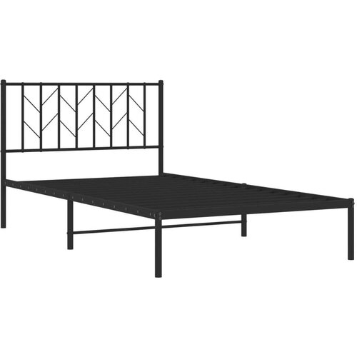  okvir za krevet s uzglavljem crni 107x203 cm Slike
