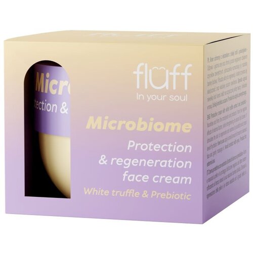 Fluff Microbiome za&amp;scaron;čitna krema s prebiotiki White truffle 50 ml Slike