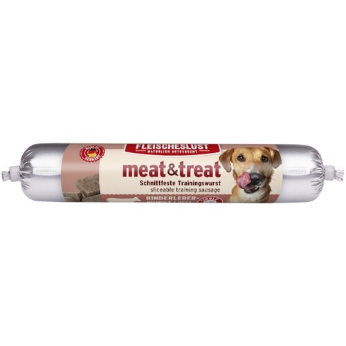 Fleischeslust meat & treat kobasica za trening - Goveđa jetrena pa&scaron;teta 80 g Cijene