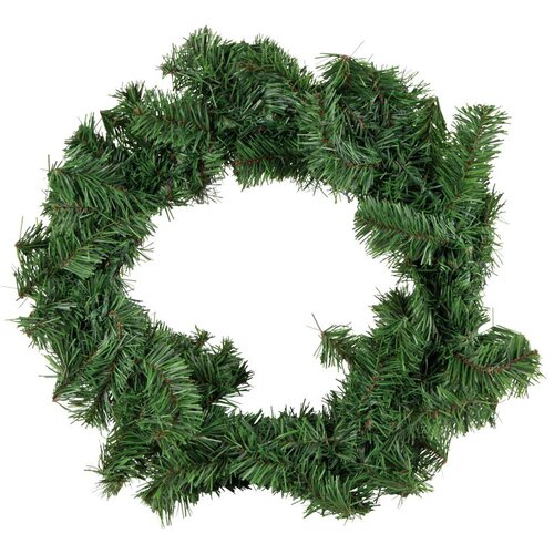  Božićni ukras-adventki vjenčić 30 x 10 cm PP zeleni Cijene