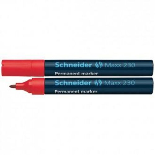 Schneider Flomaster , permanent marker, Maxx 230, 1-3 mm, crveni Slike