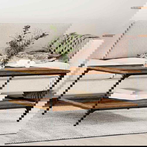 VidaXL Klubska miza Star les 80 x 80 x 40 cm Konstruiran les Slike