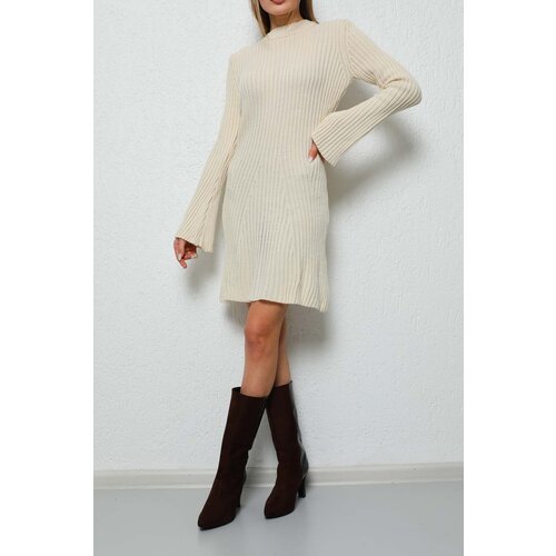 BİKELİFE Women's Mini Lycra Winter Knitwear Dress Cene