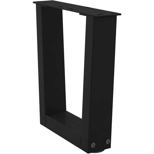 VidaXL Noge za klub stolić V-oblika 2 kom Crne 30 x (30-31,3) cm Čelik Slike