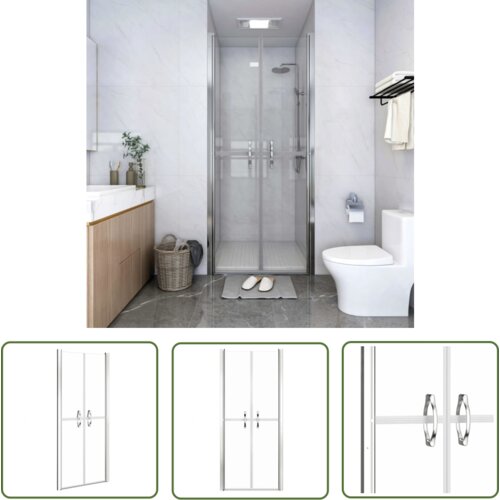 The Living Store Vrata za tu&amp;scaron; prozorna ESG 101x190 cm - Vrata Za Tu&amp;scaron;, (21744983) Slike