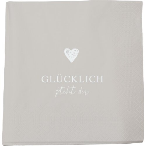 Bake Affair Papirnate serviete "Gl&uuml;cklich steht dir" - 20 k. Cene