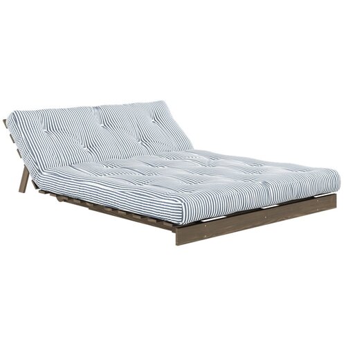 Karup Design Bela/svetlo modra raztegljiva sedežna garnitura 140 cm Roots - Slike