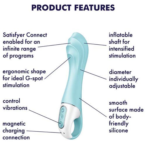Satisfyer Vibrator sa naduvavanjem Air Pump 5+ Slike