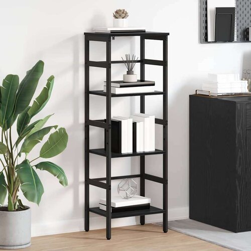 vidaXL Polica Crni hrast 40 x 29,5 x 115 cm Konstruirano drvo Cijene