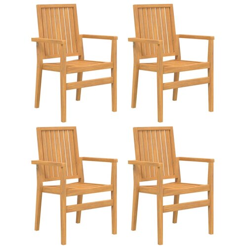  5-dijelni vrtni blagovaonski set od masivne tikovine Smeđa Dužina stola 160 cm Slike
