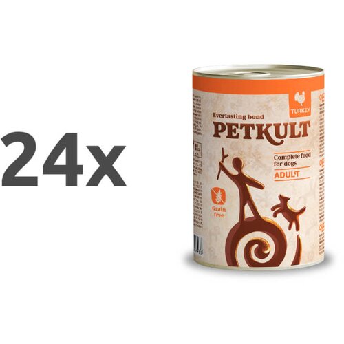 Petkult dog adult - puran 24 x 400 g Cene