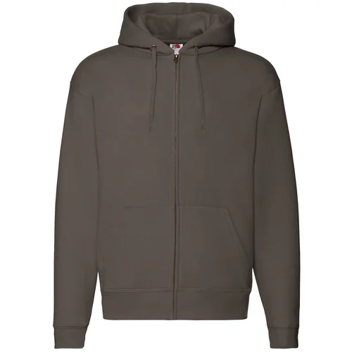 Fruit Of The Loom Premium Men's Chocolate Hoodie