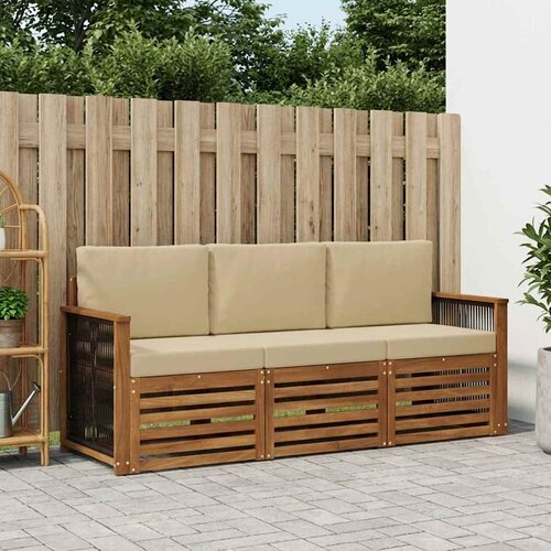  Setovi sofa 3 kom. Čvrsto drvo akacije Cene
