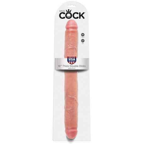 King Cock THICK DOUBLE DILDO FLESH 40.6 CM Cene