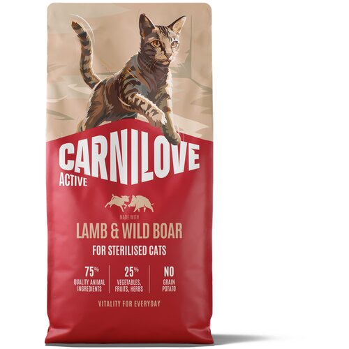 Carnilove Active Adult Sterilised janjetina i divlja svinja - 2 x 6 kg Cijene
