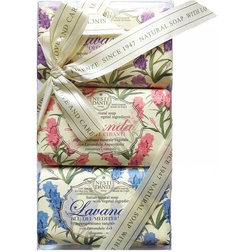 Nesti Dante Lavanda Gift Set 3x150gr, predivan set sa razlicitim notama tradicionalne lavande, miris Italije Slike